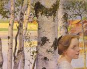 卡尔 拉尔森 : Lisbeth At The Birch